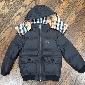 Burberry Black Kids Puffer Jacket